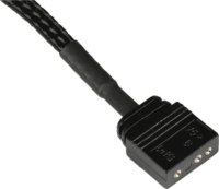 Alphacool 18711 aRGB 3-Pin anya - 4x 3-Pin anya Elosztókábel 30cm - Fekete