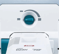 Makita VC010GZ Vezeték nélküli Akkus álló porzsákos Porszívó 40V - Fehér/Kék (Akku és töltő nélkül)