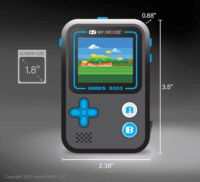 dreamGear My Arcade Gamer Mini Classic Hordozható Retro Játékkonzol - Fekete/Kék