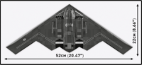 Cobi Northrop B-2 Spirit bombázó repülő 1109 darabos műanyag makett 1:100