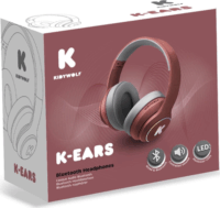 Kidywolf K-Ears Bluetooth gyerek fejhallgató - Piros
