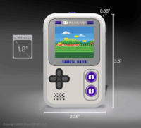 dreamGear My Arcade Gamer Mini Classic Hordozható Retro Játékkonzol - Szürke/Lila
