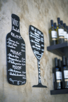 Securit Bottle Boros üveg formájú Krétatábla Krétamarkerrel