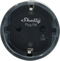 Shelly Plug PM Gen3 Okos WiFi / Bluetooth dugalj fogyasztásméróvel - Fekete
