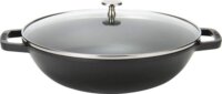 Staub 1004706 La Cocotte Öntöttvas Wok 30 cm - Fekete