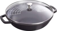 Staub 1004706 La Cocotte Öntöttvas Wok 30 cm - Fekete