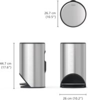 Joseph Joseph Arc 10 literes pedálos fém szemetes - Inox
