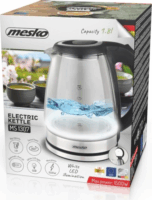 Mesko MS 1307 Vízforraló 1.8L 1500W - Átlátszó / Fekete