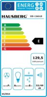 Hausberg HB-1260AB Kürtős Páraelszívó Szagelszívó - Inox