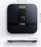 Renpho Scale Elis Solar 2 Okos személymérleg Max 180kg - Fekete