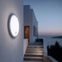 Maclean MCE525 W Kültéri Mozgásérzékelős LED fali lámpa - Fehér