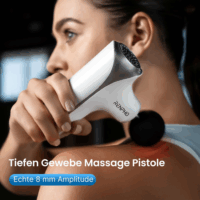 Renpho PEU-RP-GM173 Mini Akkus masszázspisztoly 4 masszázsfejjel - Fehér