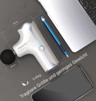 Renpho PEU-RP-GM173 Mini Akkus masszázspisztoly 4 masszázsfejjel - Fehér