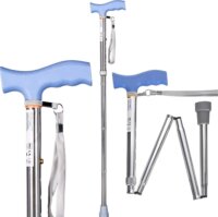 ActionMed LI101AM Összecsukható Sétabot - Ezüst