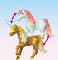 Playmobil 71838 Magic Unicorns - Tündérház Arany Unikornissal és Istállóval