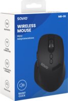 Savio MB-06 Bluetooth + RF Wireless Egér - Fekete