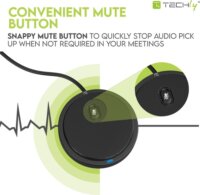 Techly ICC SH-22 Konferencia Mikrofon - Fekete