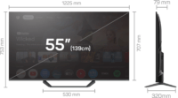 Tesla 55" Q55E655GUS 16:9 4K UltraHD QLED Smart Google TV