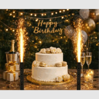 Torta tűzijáték 12 cm - Fekete