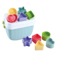 Playgo Toys BIO 12 részes Vödrös formaválogató bébijáték