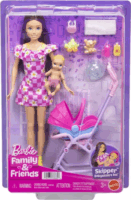Mattel JJB42 Barbie Bébiszitter babakocsival játékszett