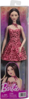 Mattel JJN59 Barbie Fashionista divatbaba pink párducmintás ruhában