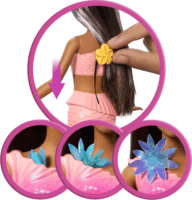 Mattel JDM73 Barbie Flower Magic - Virágvarázs barna hajú sellő baba