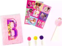 Mattel 0165 Barbie Plüss borítású kreatív napló készlet