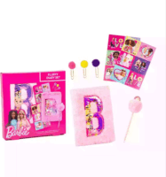 Mattel 0165 Barbie Plüss borítású kreatív napló készlet