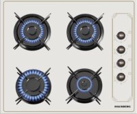 Hausberg HB-570RST Beépíthető 4 zónás Gáz Főzőlap - Bézs