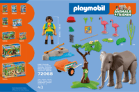 Playmobil 72068 Animals & Friends - Elefánt állatgondozóval