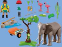 Playmobil 72068 Animals & Friends - Elefánt állatgondozóval