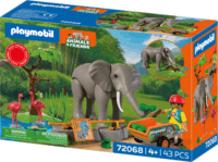 Playmobil 72068 Animals & Friends - Elefánt állatgondozóval