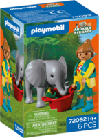 Playmobil 72092 Animals & Friends - Állatkerti Bébi elefánt és gondozója
