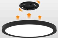 CW Yeelight Meteor C400 Okos LED Mennyezeti Lámpa 2400lm - Fekete