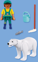 Playmobil 72090 Animals & Friends - Állatkerti Jegesmedve és állatgondozó