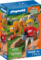 Playmobil 72089 Animals & Friends - Állatkerti Tigrisek és látogatók