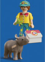 Playmobil 72025 DuoPack - Állatgondozó orrszarvúval