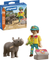 Playmobil 72025 DuoPack - Állatgondozó orrszarvúval