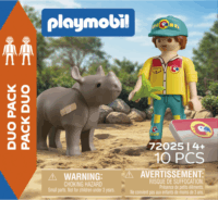 Playmobil 72025 DuoPack - Állatgondozó orrszarvúval