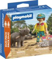 Playmobil 72025 DuoPack - Állatgondozó orrszarvúval