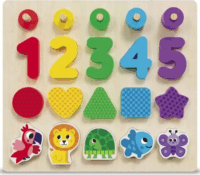 Kids Hits Fa formaillesztő bébijáték - Számolás