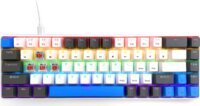 Media-Tech MT1259 60% Mechanikus (Red Switch) Vezetékes Gaming Billentyűzet ENG - Fehér/Szürke/Kék