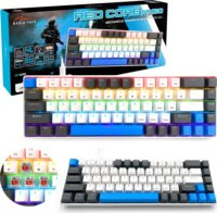 Media-Tech MT1259 60% Mechanikus (Red Switch) Vezetékes Gaming Billentyűzet ENG - Fehér/Szürke/Kék