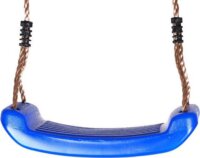 Műanyag hintaülőke kötéllel és karikával - Kék