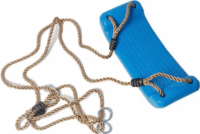 Műanyag hintaülőke kötéllel és karikával - Kék