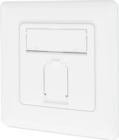 Digitus CAT6A 1xRJ45 LSA Süllyesztett Fali Aljzat - Fehér