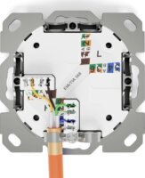 Digitus CAT6A 1xRJ45 LSA Süllyesztett Fali Aljzat - Fehér