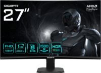 GIGABYTE 27" GS27FCA 16:9 FullHD VA Ívelt Gaming Monitor - Fekete