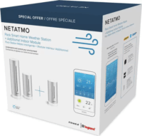 Netatmo NBU-NWS-NIM Időjárás állomás 1x kültéri és 2x beltéri szenzorral - Ezüst